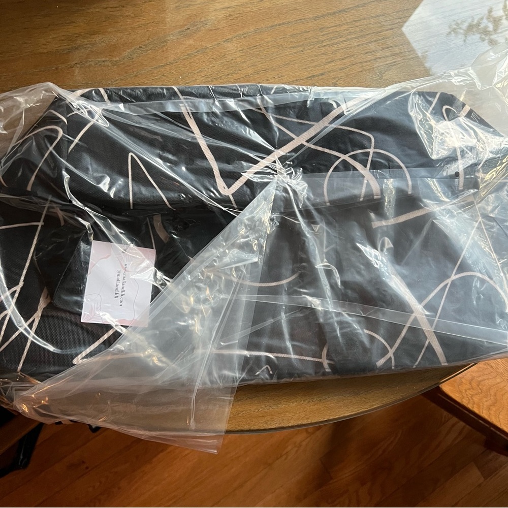 Mali and Lili Weekender Bag in Black Abstract